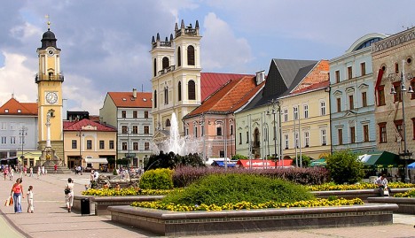 Banská Bystrica main square, Slovakia