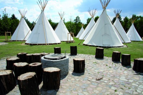 Camping Tipis,Tropical Islands, Germany