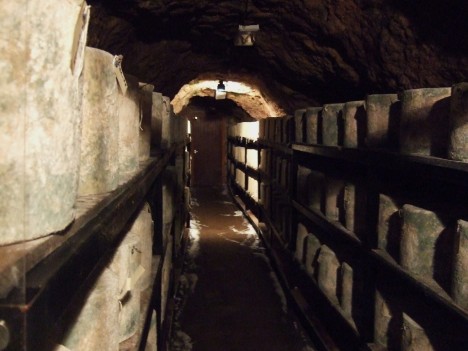 Cheddar Cheese in Wookey Hole Cave, England, UK