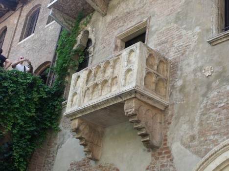 Famous Balcony, Juliet's House, Verona, Italy