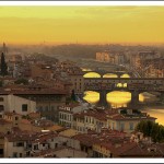 Sunset over Florence, Tuscany, Italy