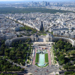 Palais de Chaillot as seen from Eiffel Tower, Paris, France