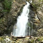 Kmeťov waterfall in Kôprova valley – the highest waterfall in Slovakia