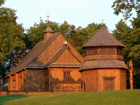 Wooden church in Paluse, Lithuania