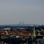 Öresund Bridge – the longest road and rail bridge-tunnel in Europe – between Sweden and Denmark