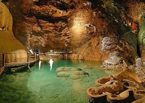 Gouffre de Padirac - great limestone cave in France