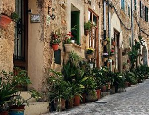 Valldemossa - a picturesque mountain town on the Spanish island of Mallorca