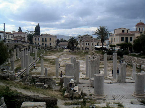 The Roman Agora in Athens, Greece
