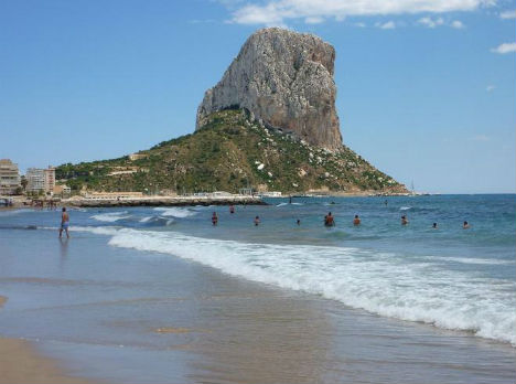Calpe, Sea site resort in Spain