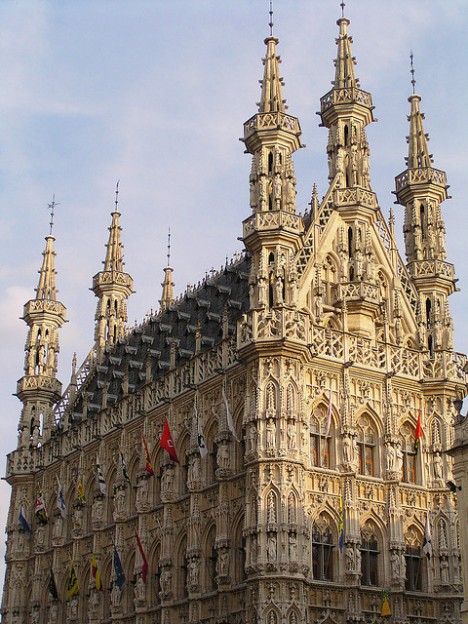 Gothic town hall, Leuven, Belgium