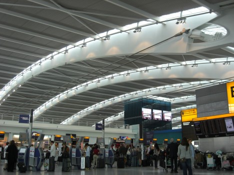 Heathrow airport Terminal 5, London, UK