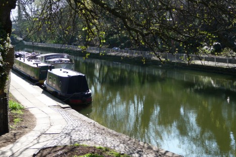 London canal houseboats, UK