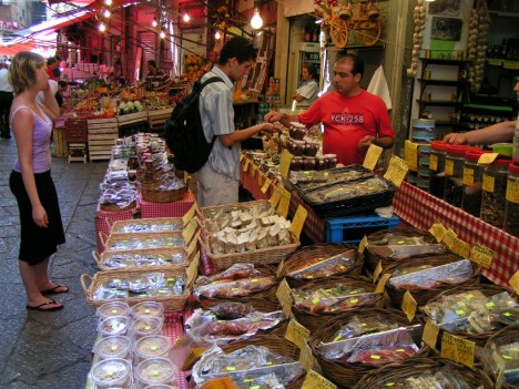 Market in Palermo, Sicily, Italy
