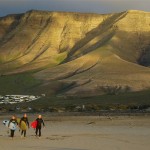 Surfing in Lanzarote, Canary Islands, Spain