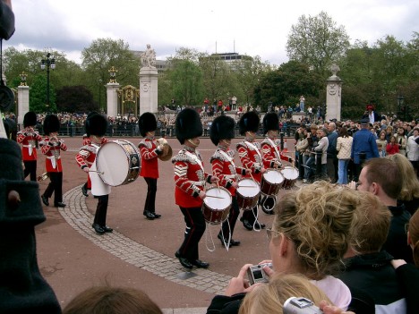 Changing of the Guards at Buckingham Palace, London, UK