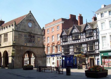 Old Shrewsbury Market Hall, England, UK