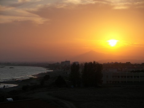 Larnaca sunset, Cyprus