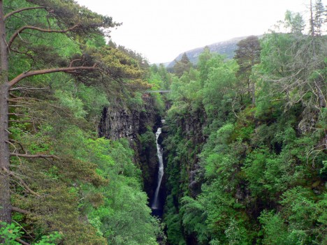 Corrieshalloch Gorge Waterfall, Scotland, UK