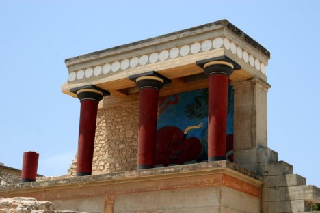 The Minoan Palace at Knossos, Crete, Greece