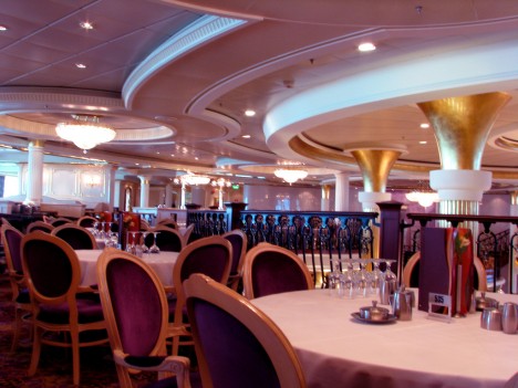 Dining room in Cruise ship