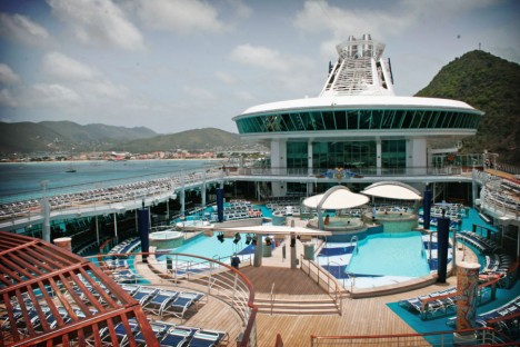 Cruise Ship with pool