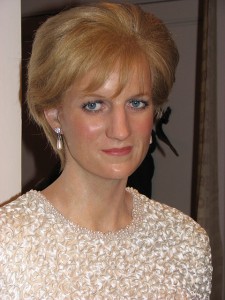 Lady Diana in Madame Tussauds Wax Museum, London, UK