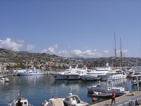 San Remo Harbour, Liguria, Italy