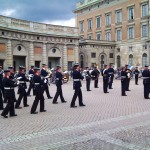 Change of guards in the Royal Castle, Stockholm, Sweden