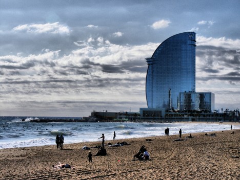 Barcelona beach, Spain
