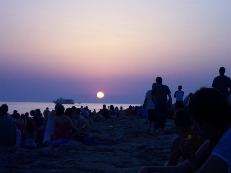 Ibiza sunset, Spain