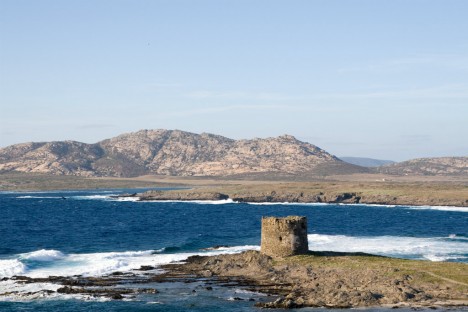 The island of Asinara from Falcon Cape, Sardinia