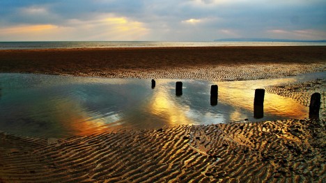 Camber Sands beach, England, UK