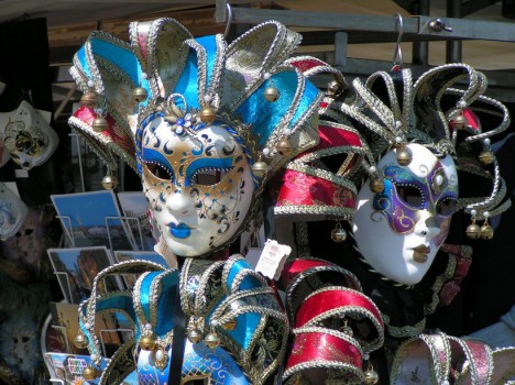 Venetian masks, Carnival in Venice, Italy