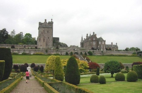 Drummond Castle and Gardens, Scotland, UK