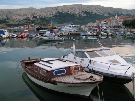 Port in Baska, Krk, Croatia