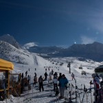 Skiing in Obergurgl, Austria