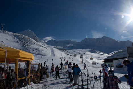 Skiing in Obergurgl, Austria