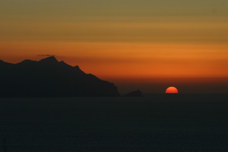 Sunset at Favignana, Sicily, Italy