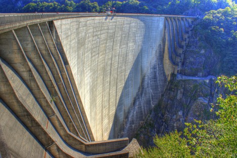 Valle Verzasca, hydroelectric dam, Switzerland