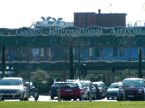 Airport in Pisa, Italy