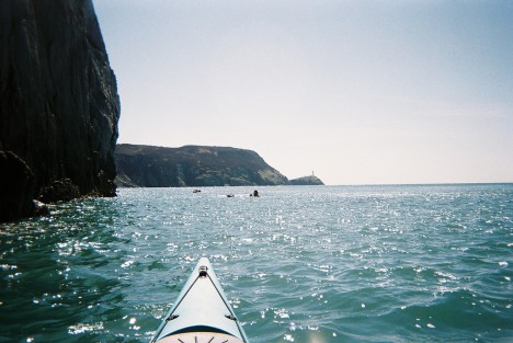 Kayaking at Anglesey, North Wales, UK