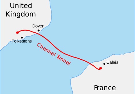 Channel tunnel, UK <=> France