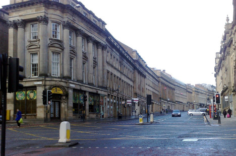 Grey Street, Newcastle, England, UK