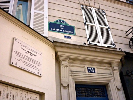 Hemingway home in Paris, France