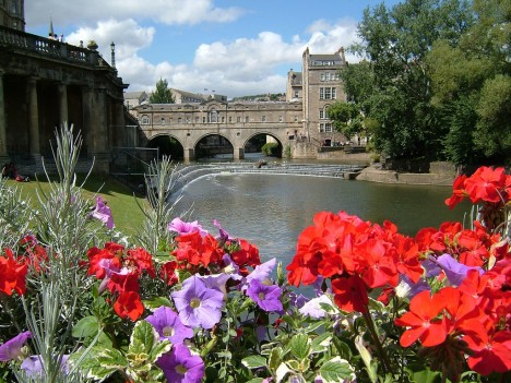 Picturesque City of Bath, England, UK
