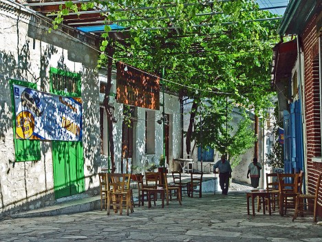 Alley in centre of Koilani village, Cyprus