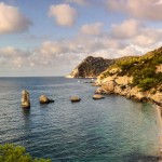 Typical coastline of Balearic islands, Spain