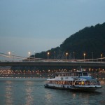Boat on Danube river, Budapest, Hungary
