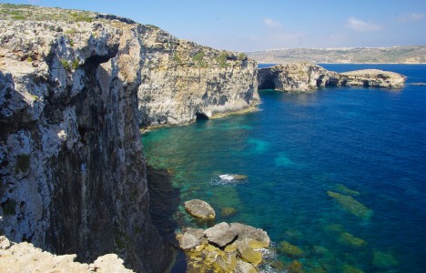 Typical Malta and its islands coastline
