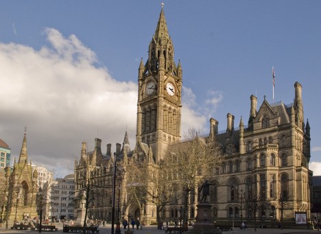 Manchester Town Hall, England, UK